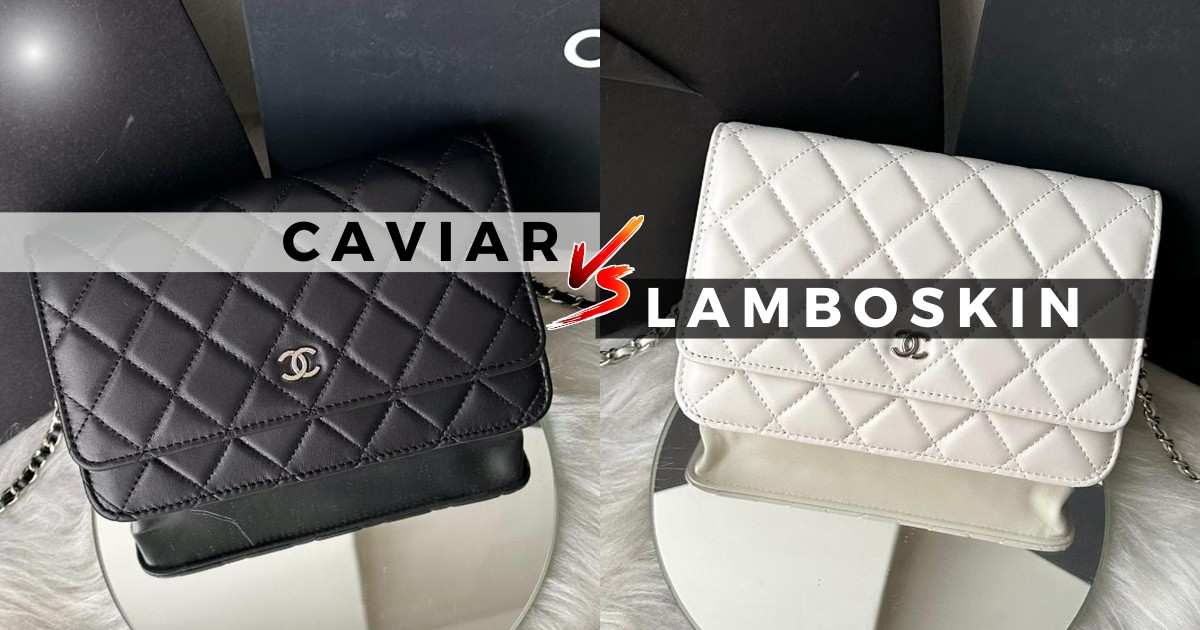 Descubra as diferenças entre o couro caviar e lamboskin da Chanel. Guia completo para escolher a bolsa ideal: durabilidade, manutenção e como identificar peças originais.