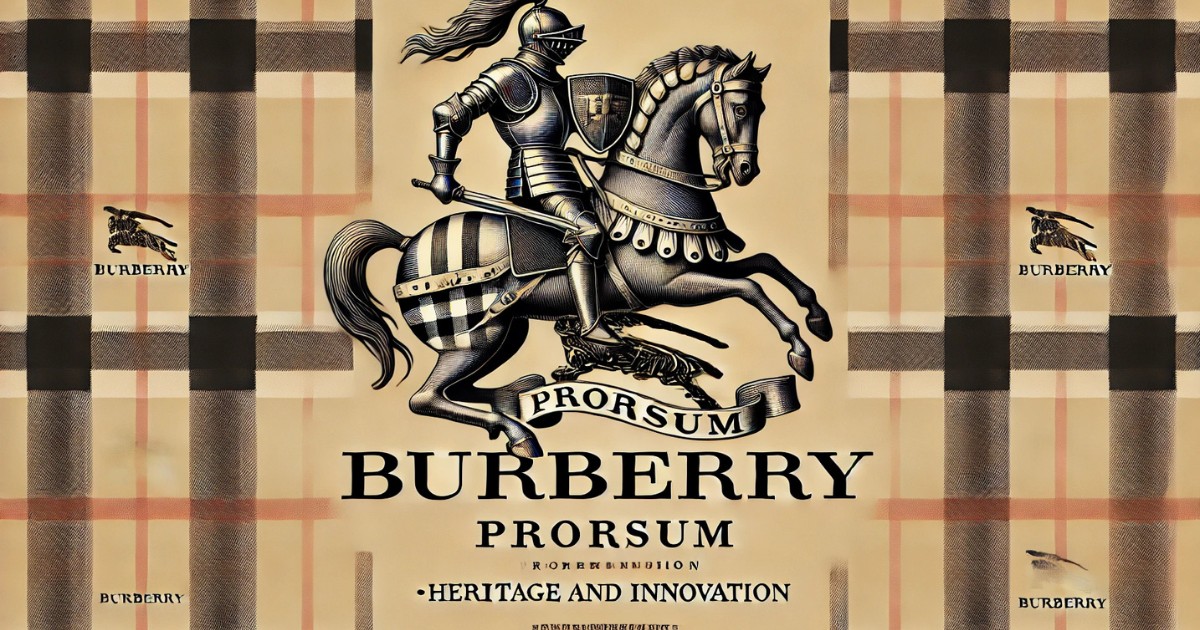 O Cavaleiro Equestre da Burberry, criado em 1901, é um dos símbolos mais antigos registrados no mundo da moda. O design foi resultado de uma competição pública e retrata um cavaleiro medieval em armadura montado em seu cavalo.