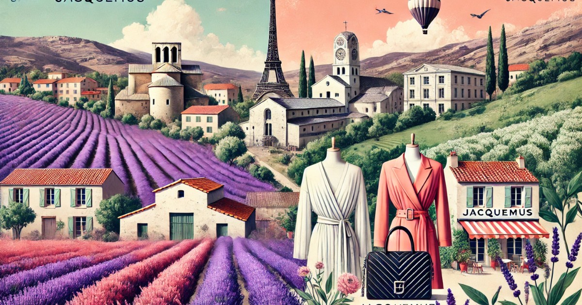 Jacquemus é uma marca que respira a essência da França, com raízes profundamente fincadas na rica cultura da região da Provença. Simon Porte Jacquemus traduz em suas coleções a alma do sul francês, incorporando cores vibrantes, texturas naturais e a atmosfera calorosa e ensolarada que definem a região.