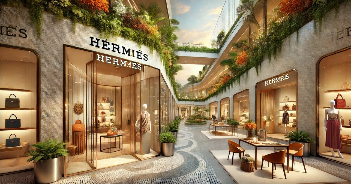 A trajetória da Hermès no mercado brasileiro representa um caso específico de expansão controlada, mantendo a exclusividade característica da marca.