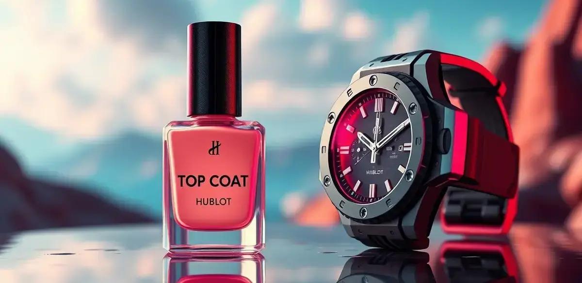 Como o esmalte top coat ajuda a prolongar a durabilidade?