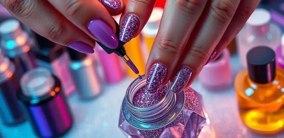 Esmaltes com glitter e sua durabilidade