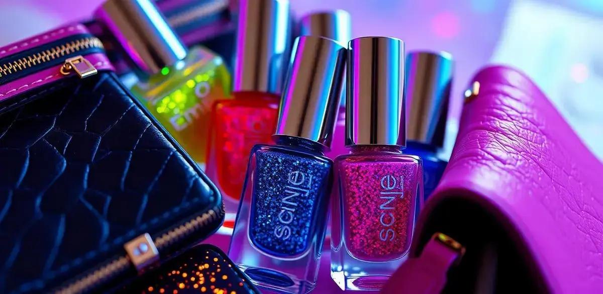 O que é esmalte com glitter?