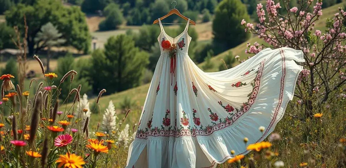 O que é um vestido boho?