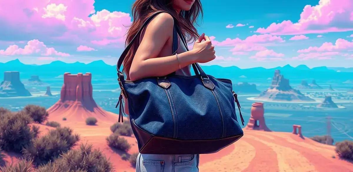 A importância da bolsa Neverfull Jeans no look indie