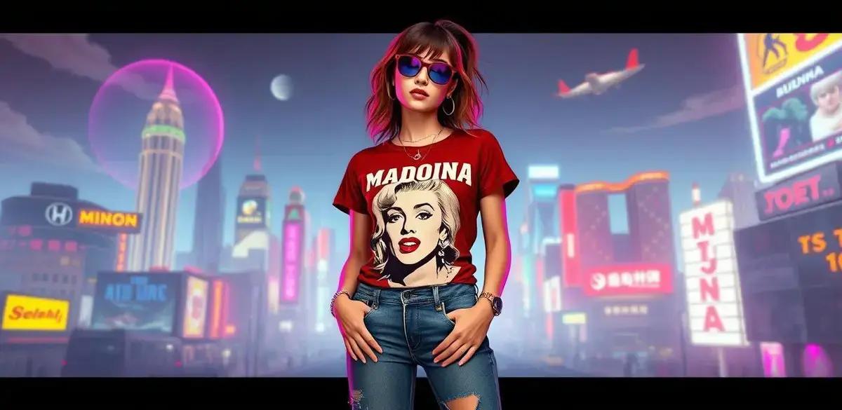 Como estilizar sua camiseta Madonna