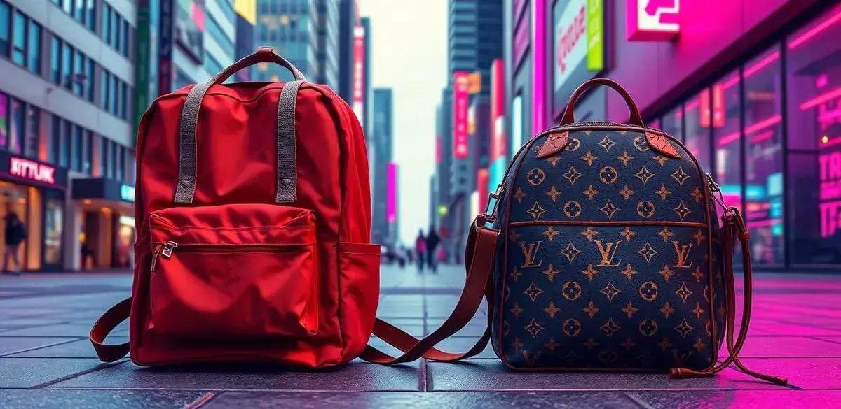 Mochilas Fjällräven Kanken versus bolsa Louis Vuitton Cluth Monogram