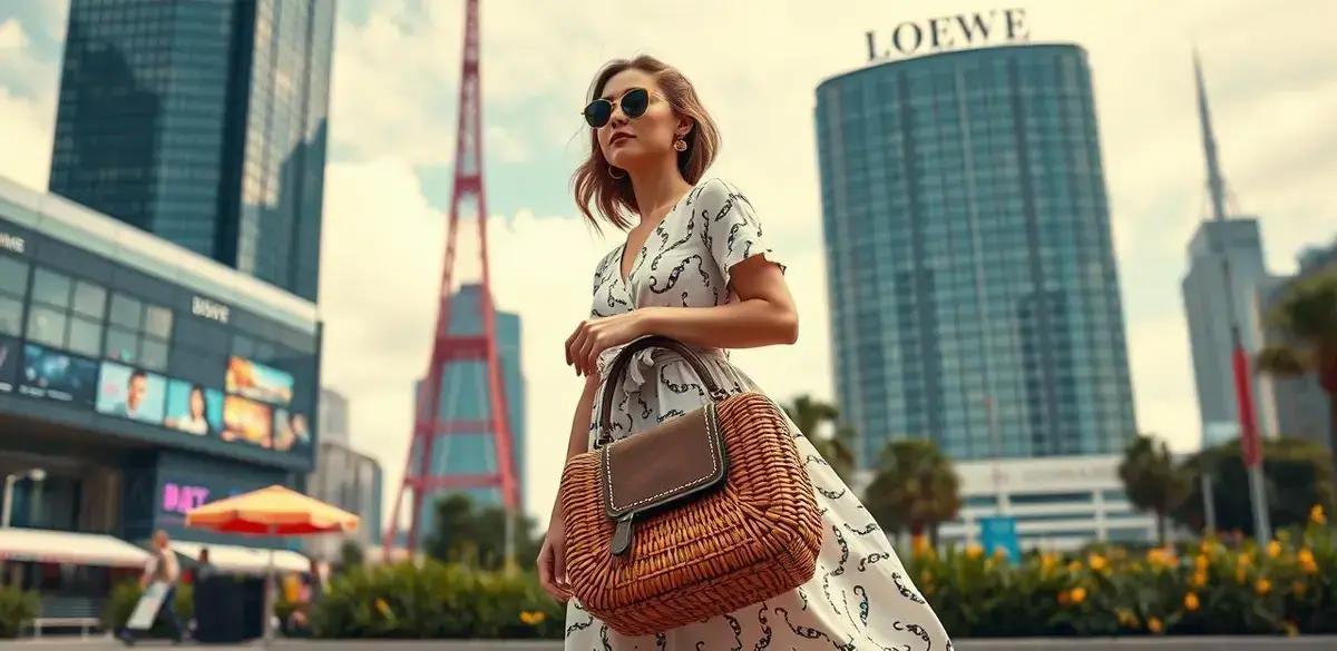 Bolsa Loewe Bascket P: o acessório ideal para o vestido envelope