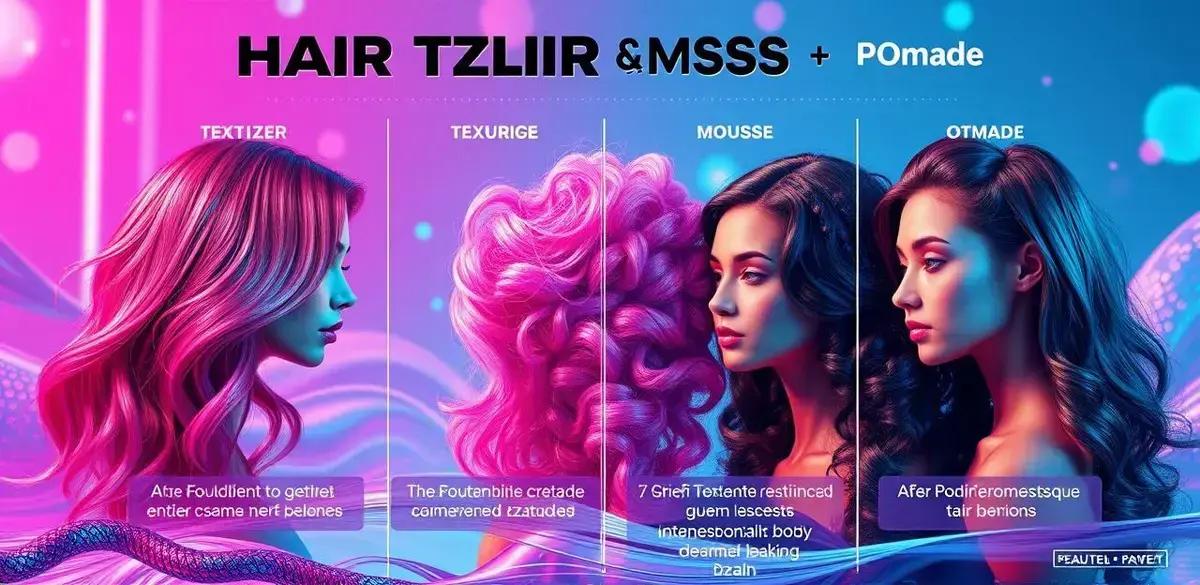 Comparativo: texturizador capilar x outros produtos para cabelos