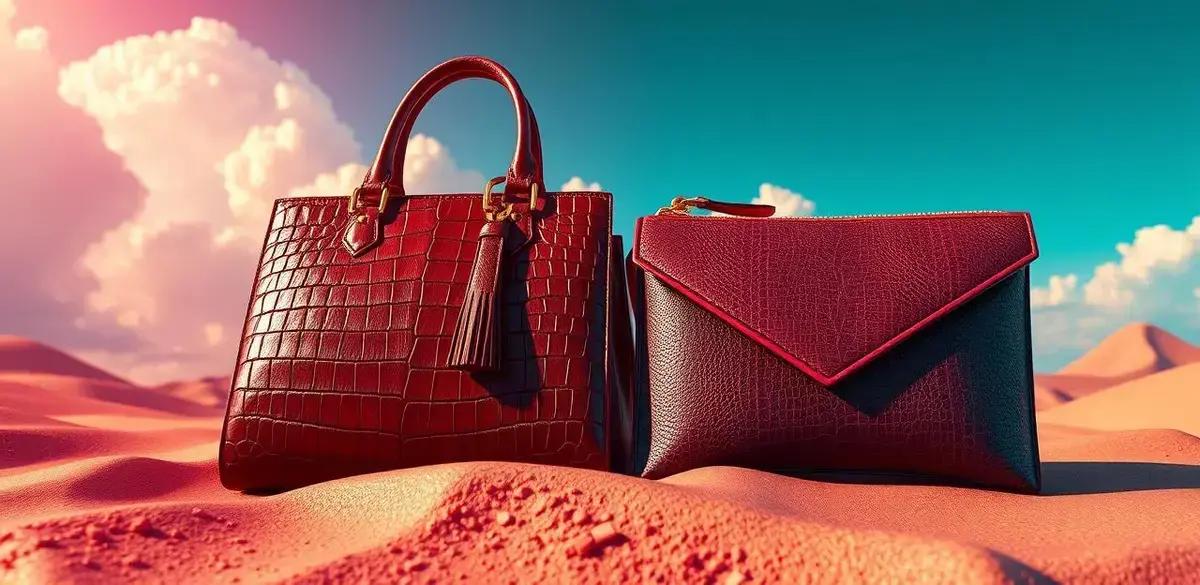 Estilo e elegância: bolsa crocodilo vs bolsa louis vuitton cluth monogram