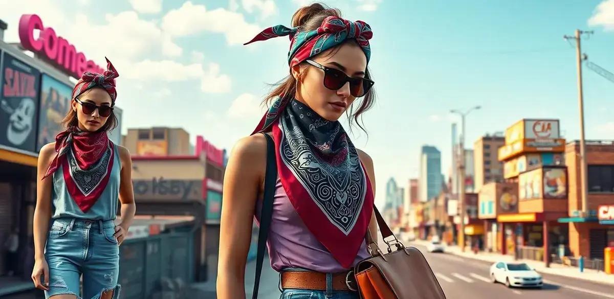 Estilos de bandana seda para diferentes looks