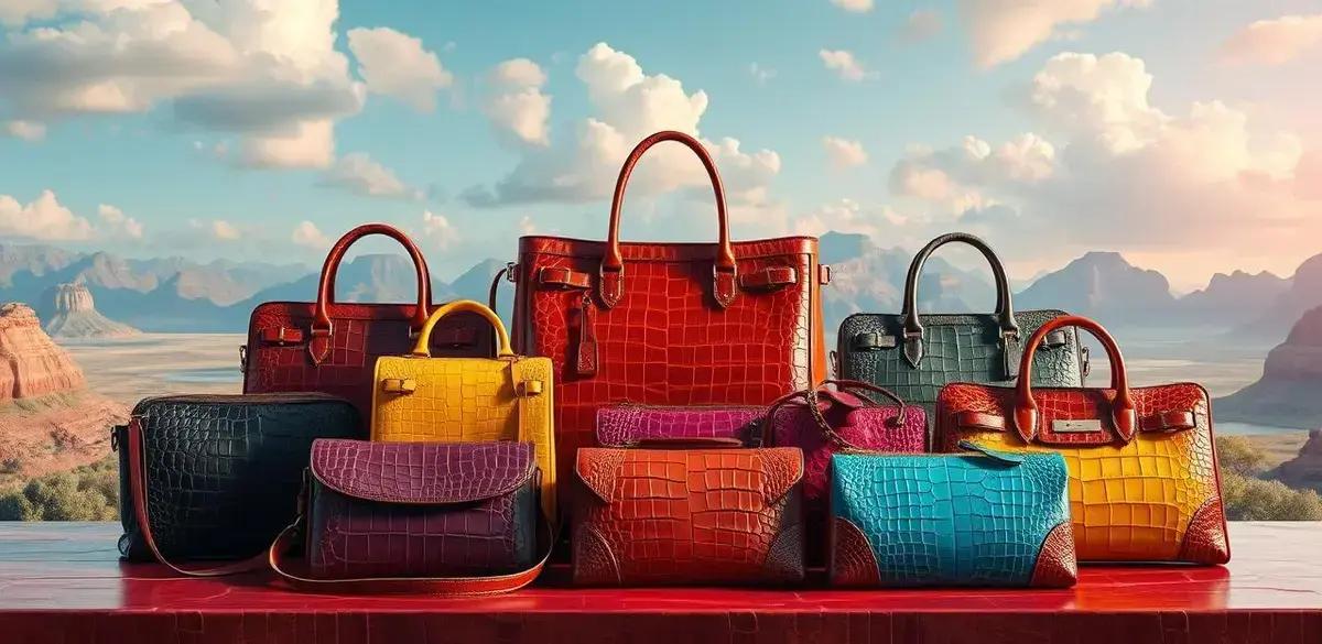 Modelos de bolsa crocodilo em alta