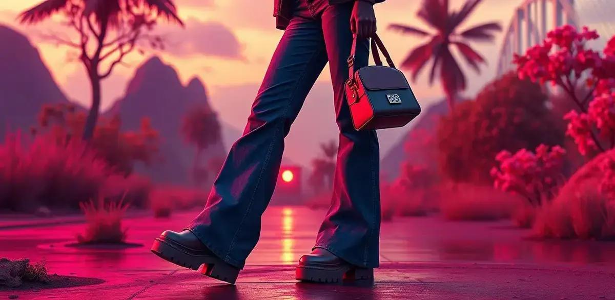 O que são flatform jeans?