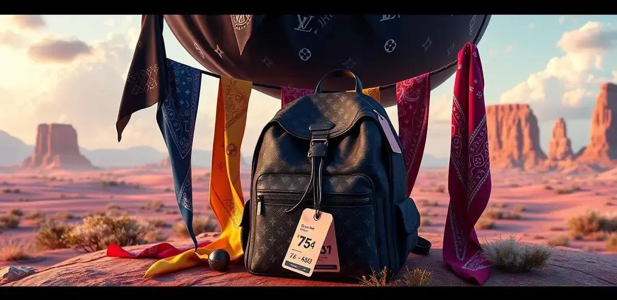 Onde comprar bandana seda e acessórios como a LV mochila crhistopher preta