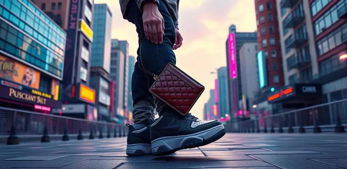 Sneakers plataforma e carteiras masculinas: combinações perfeitas