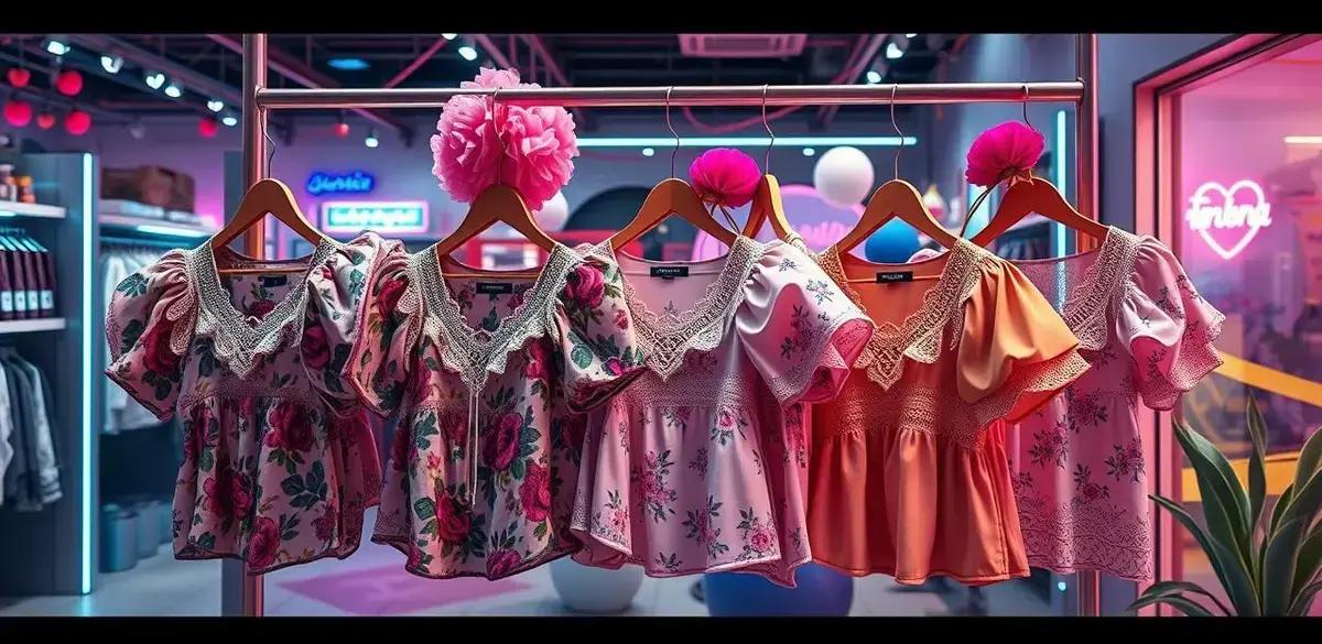 Tendências de moda para blusa ciganinha