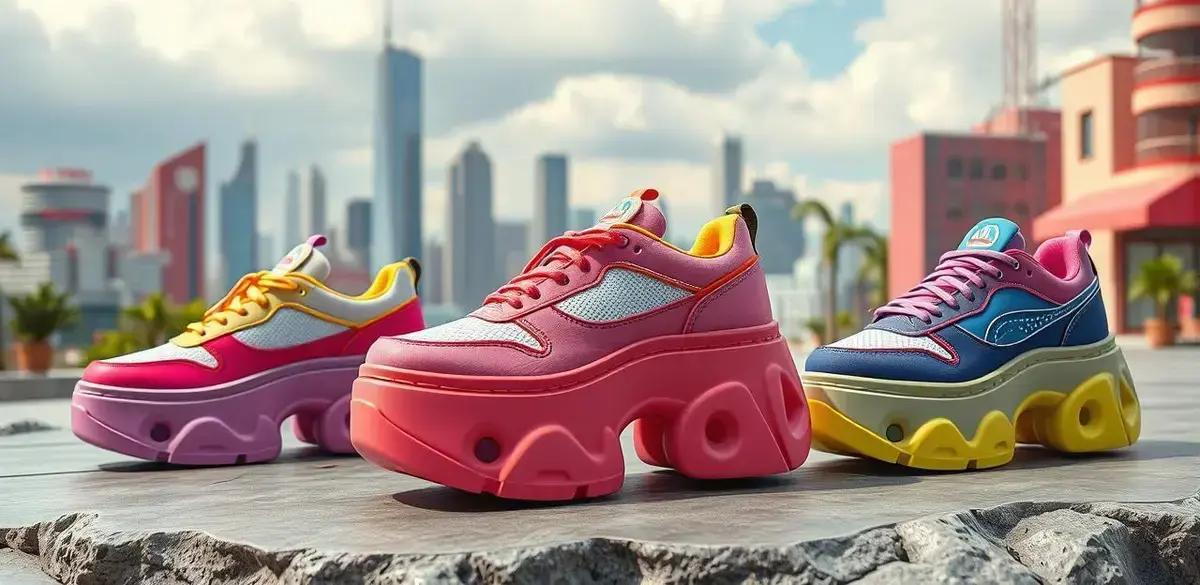 Tendências de sneakers plataforma para 2023