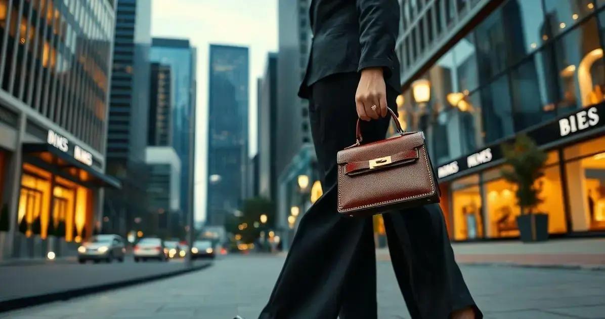 A Elegância da Saruel Calça com a Hermès Mini Kelly II Epsom
