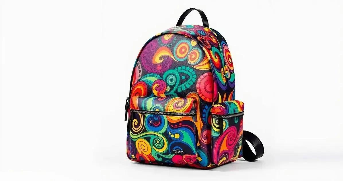 A influência da estampa psicodélica na mochila Burberry