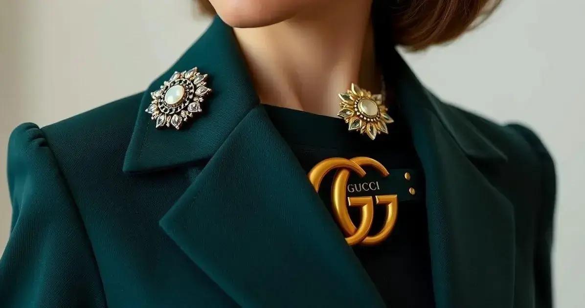 A ligação entre Broche Vintage e cinto gucci fino
