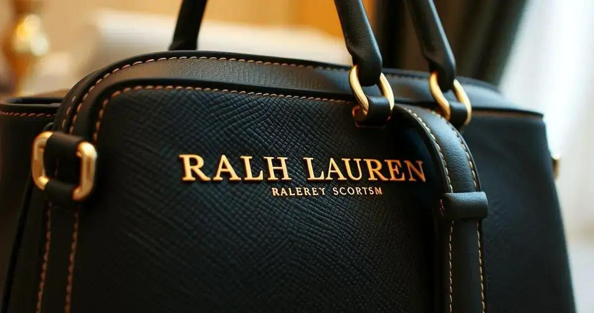 A qualidade das bolsas Ralph Lauren
