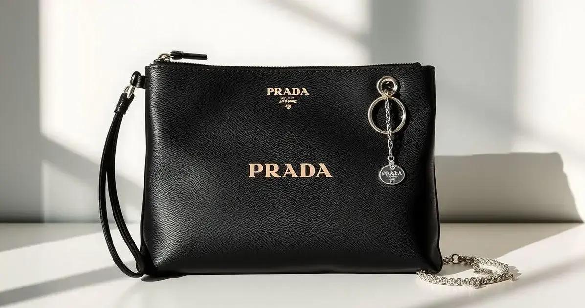 A relação entre berloques e a pochete prada