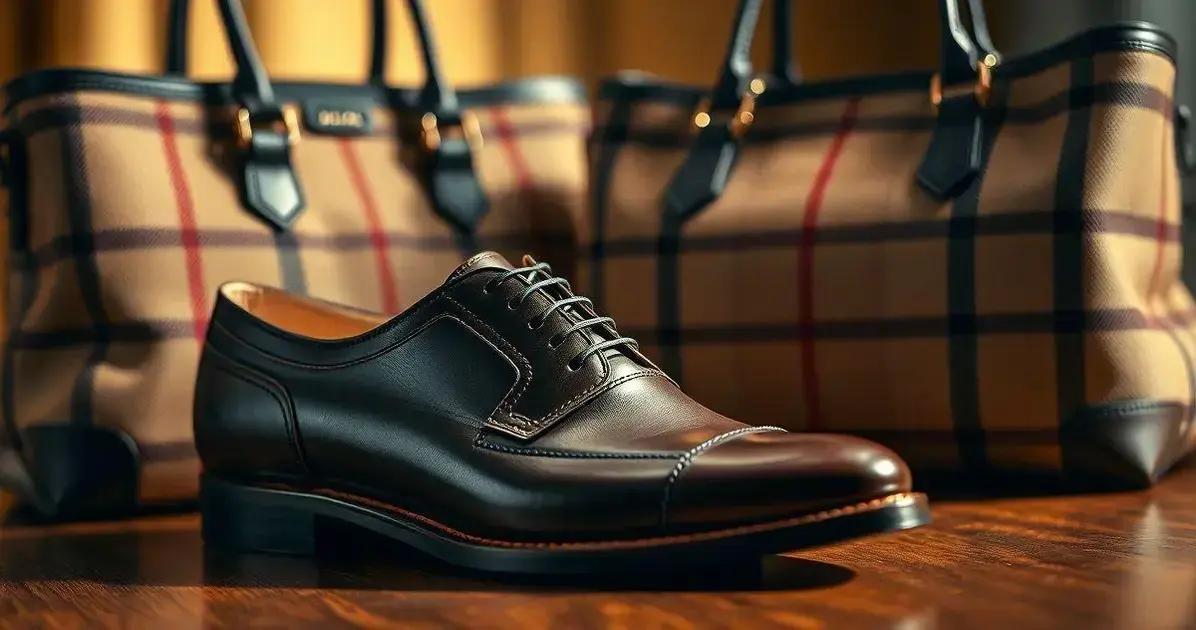 A relação entre sapato artesanal e bolsa burberry