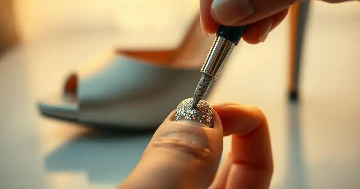 Aplicação Perfeita do Esmalte com Glitter