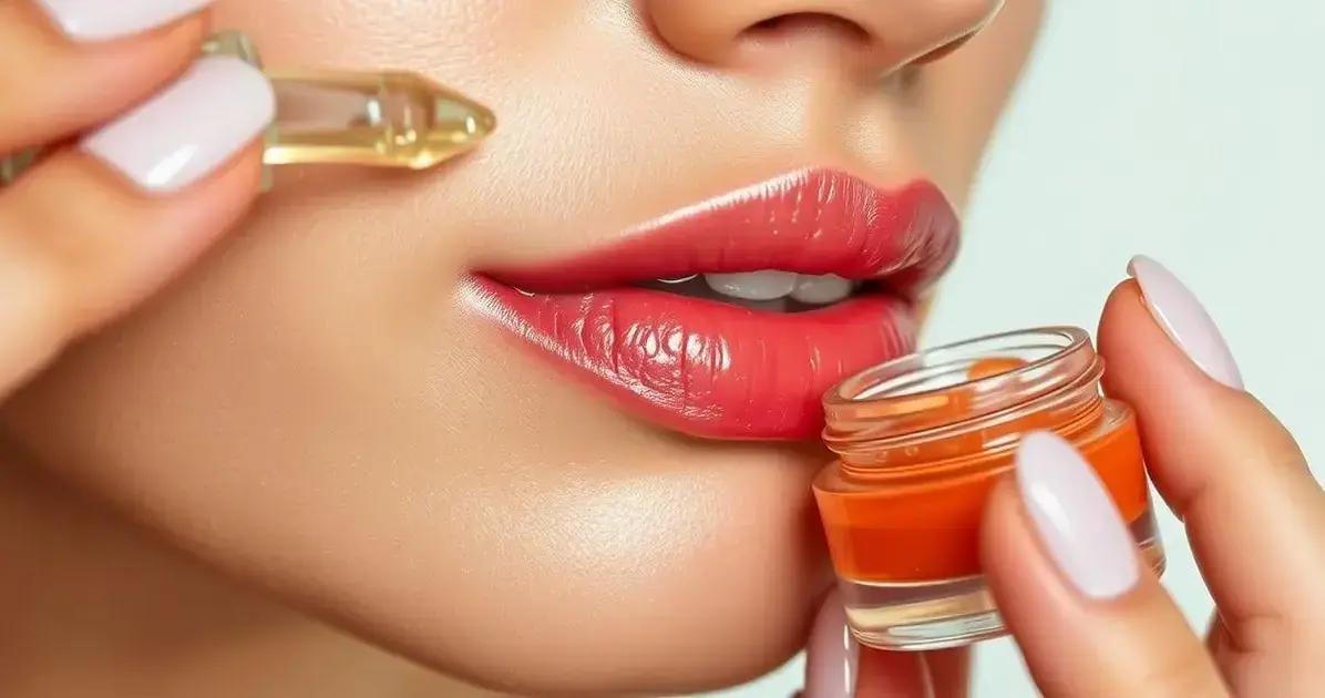 Aplicando lip oil hidratante corretamente para melhores resultados