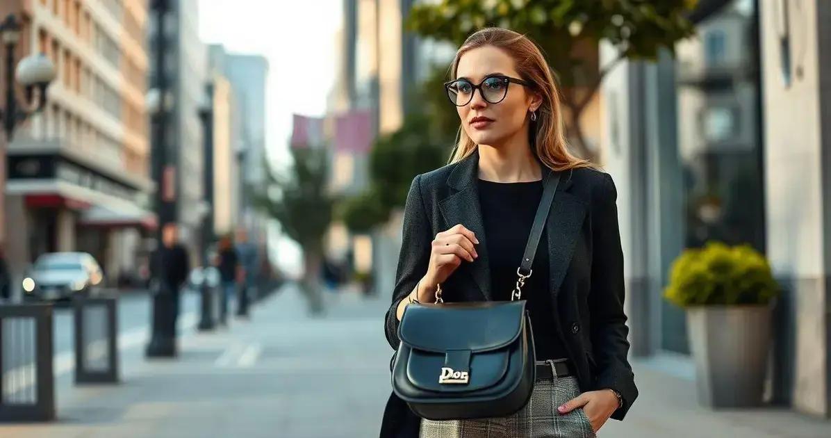 Armação Redonda e a bolsa dior saddle preta