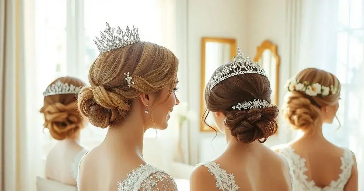 Arranjos de cabelo noiva e a importância de acessórios