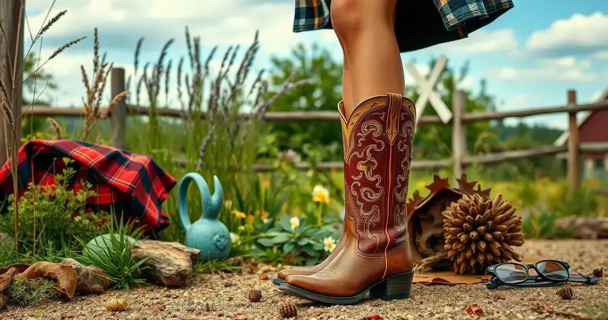 Bota cowgirl e o estilo country
