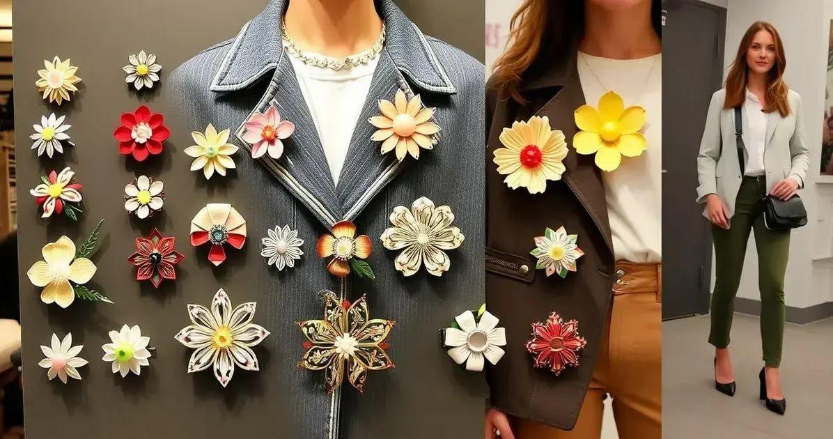 Broche floral e a moda: tendências atuais