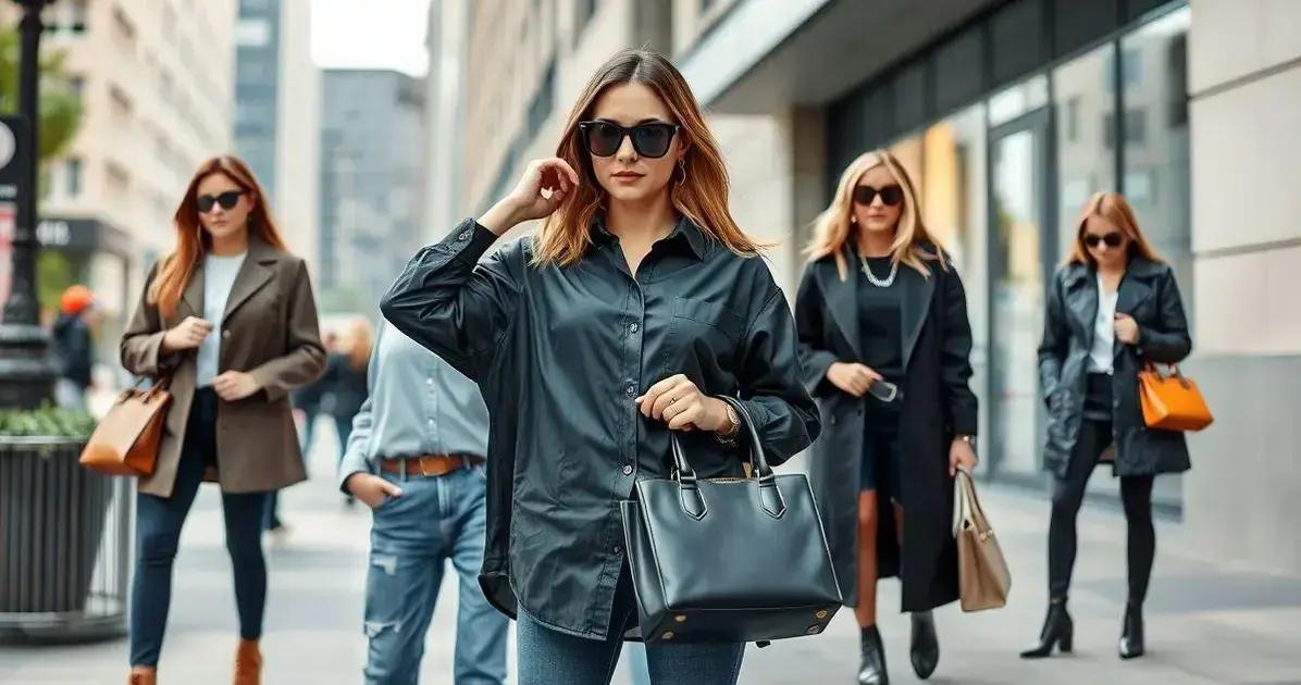 Camisa Oversized Plus e bolsa premium combinando