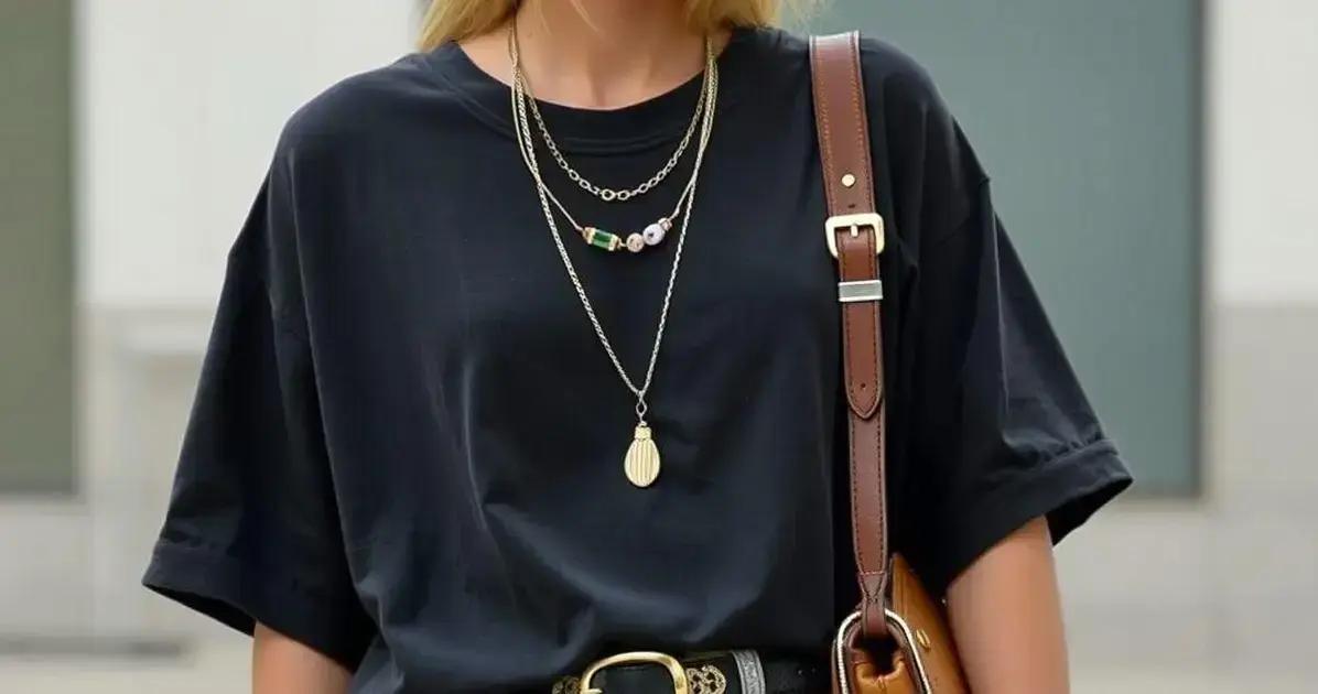 Camiseta oversized e acessórios: o que usar junto?