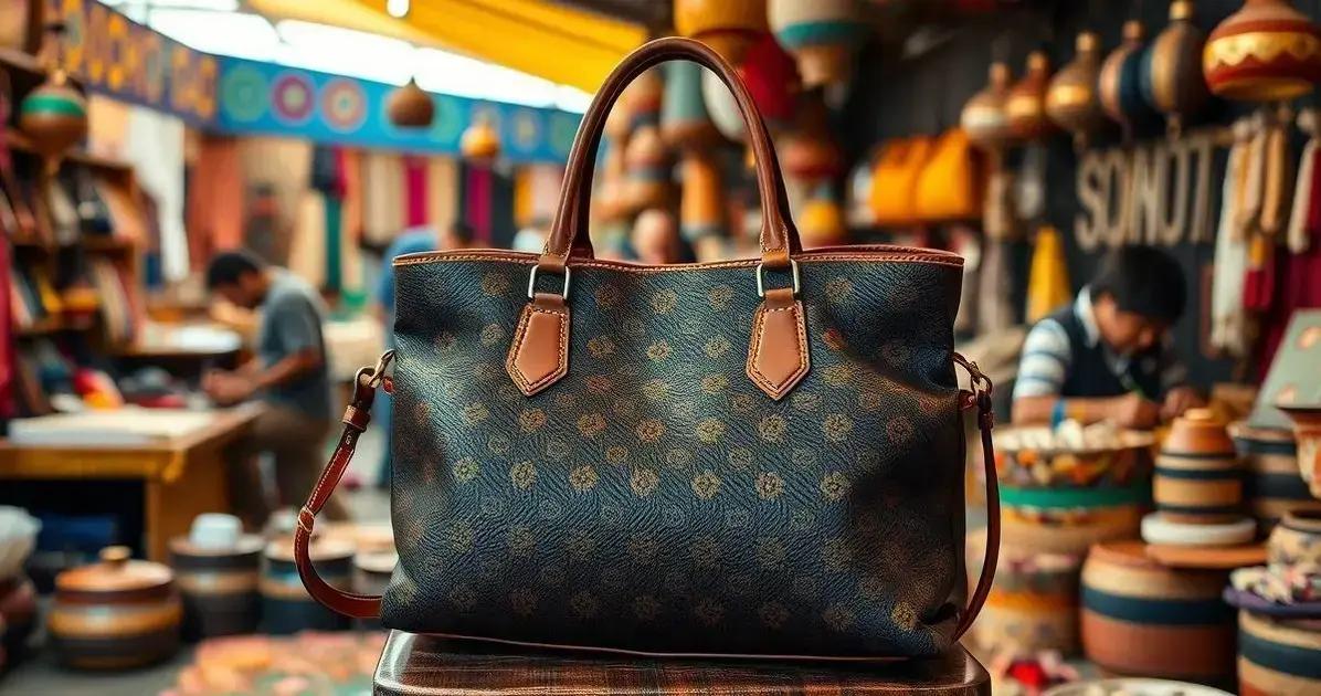 Características da bolsa artesanal luxo
