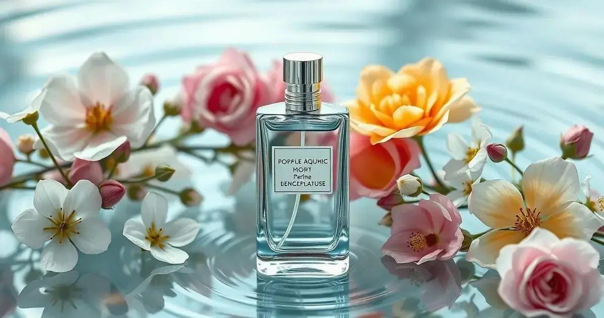 Características do perfume floral aquático