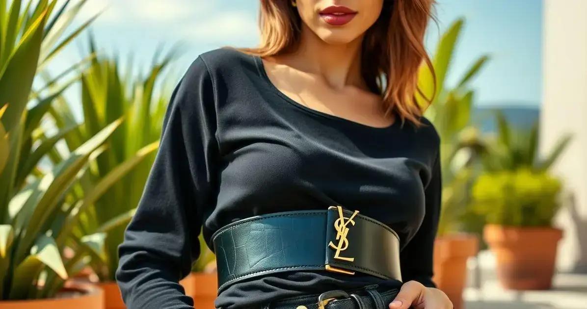 Cinto YSL: como o estilo pode complementar sua jornada de bem-estar