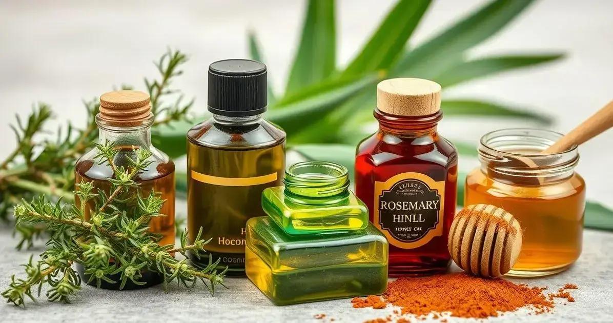 Combinações eficazes: óleo de alecrim e outros ingredientes