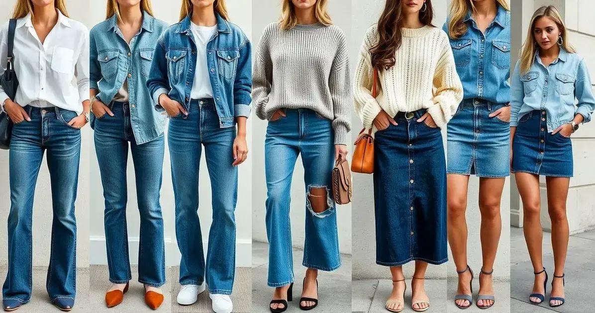 Combinações irresistíveis com tecido jeans