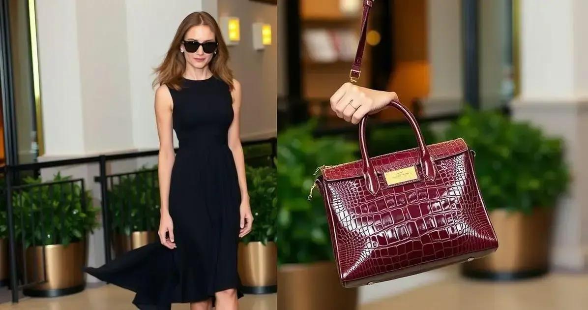 Combinações perfeitas: cauda removível vestido e bolsa goyard vinho
