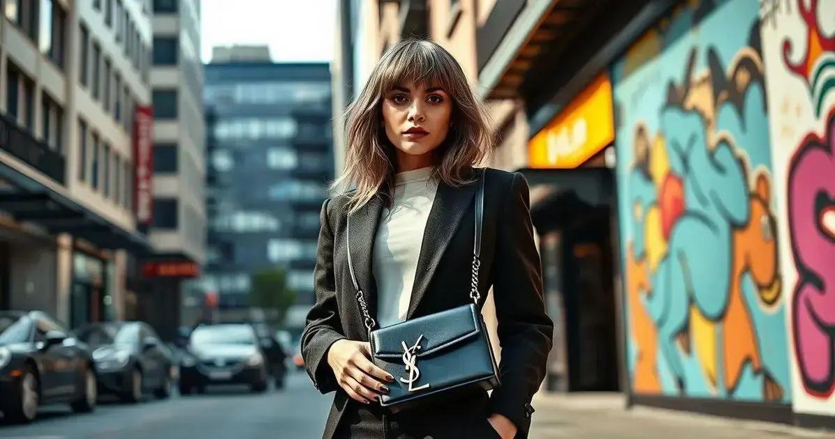 Combine sua lace cabelo com a Bolsa Tiracolo Lou YSL – Elegância em Versão Mini com Toque Atemporal