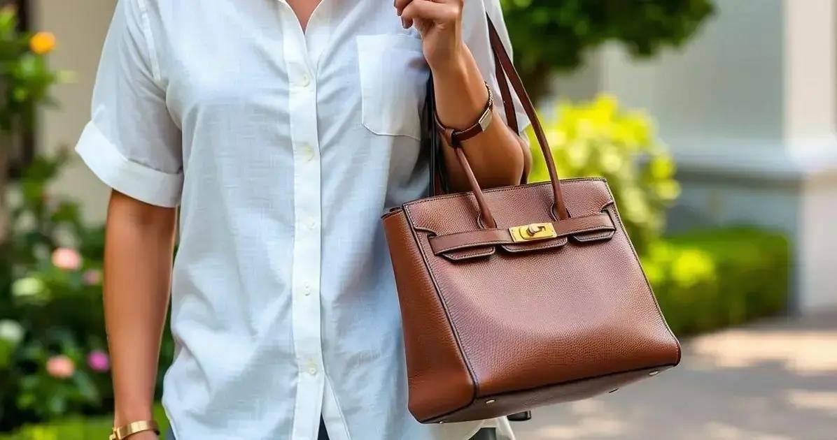 Como combinar a Camisa Linho com a Bolsa Hermes