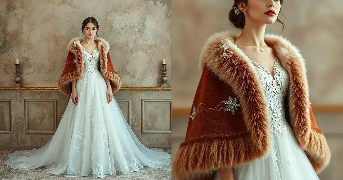 Como combinar a capa com o vestido de noiva?