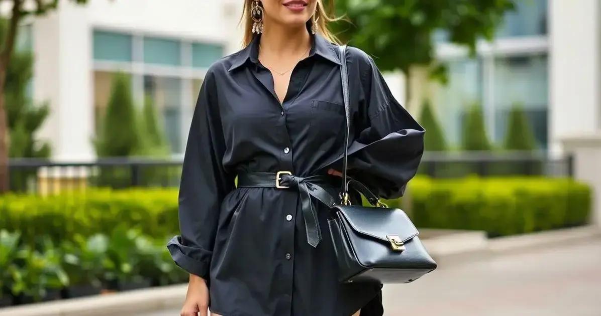 Como combinar Camisa Oversized Plus com acessórios