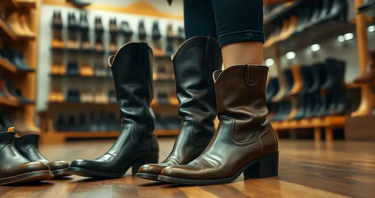 Como escolher o tamanho certo para suas Botas