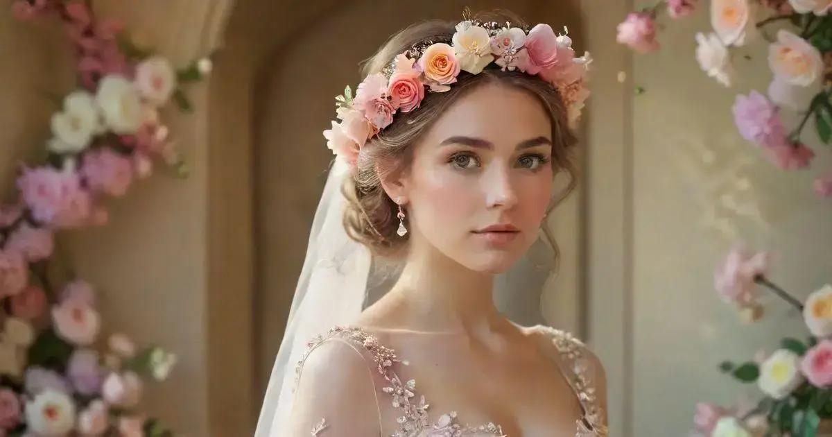 Coroa Flores Noiva: O Acessório Romântico para Noivas Contemporâneas
