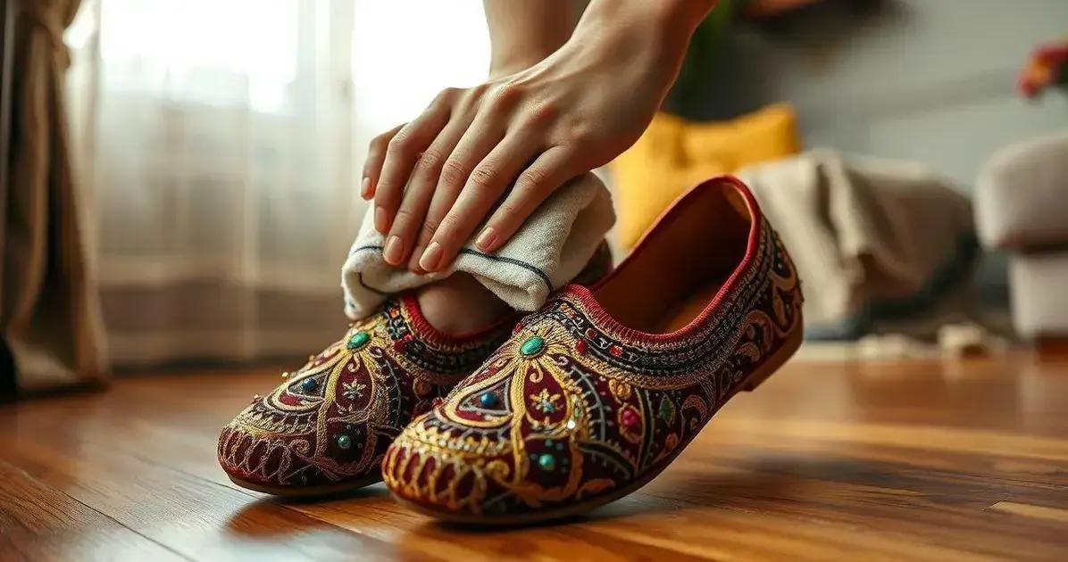 Dicas de Conservação para Sapatilhas Bordadas Indianas