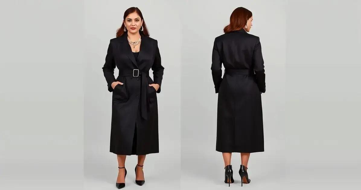 Dicas de moda com blazer alongado plus e acessórios