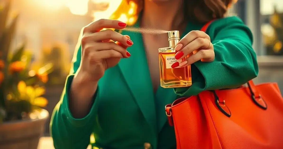 Dicas de uso do perfume cítrico herbal